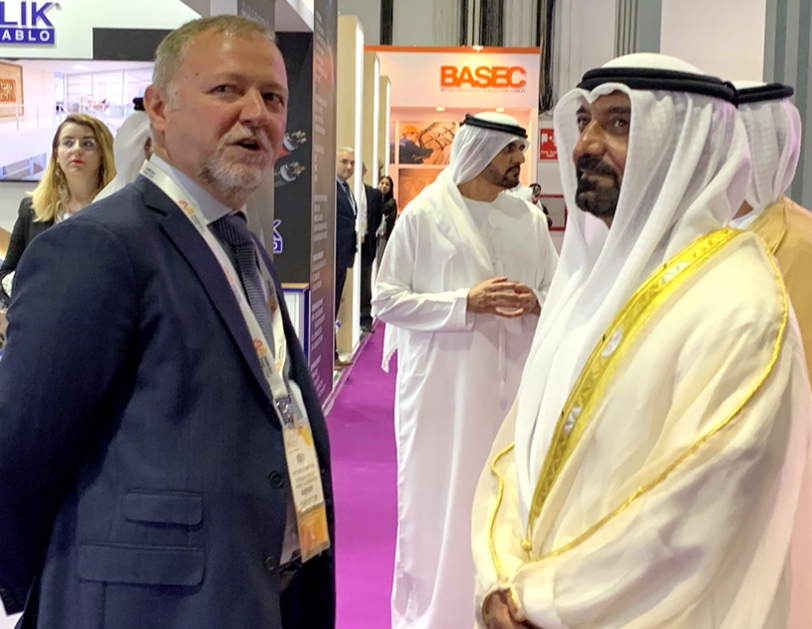 His Highness Sheikh Ahmed bin Saeed Al Maktoum visiting Prysmian Group & Oman Cables Industry SAOG stand at Middle East Electricity Exhibition.