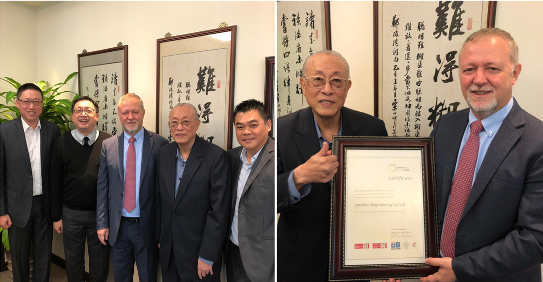 Oman Cables Industry SAOG & Junefair Engineering Co Ltd. Celebrate continued partnership in Hong Kong.